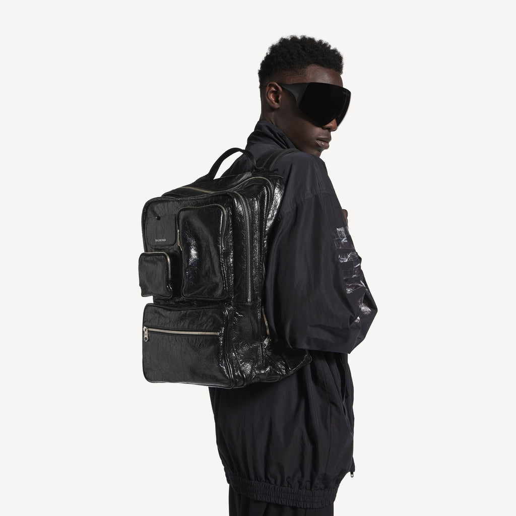 BALENCIAGA Men's Superbusy Backpack in Black