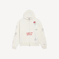 BALENCIAGA Men's Tattoo Oversized Zip-up Hoodie