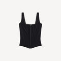 BALENCIAGA Women's Stretch Corset Top in Black