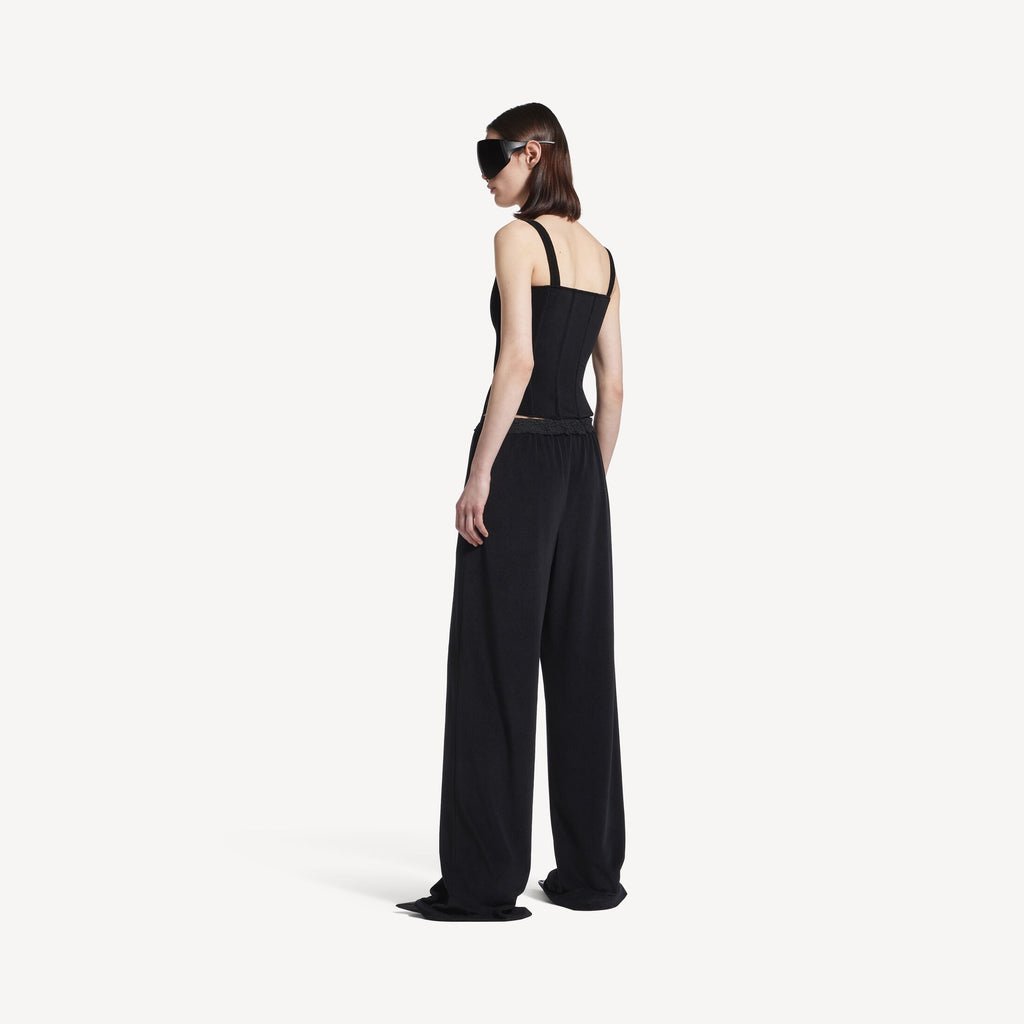 BALENCIAGA Women's Stretch Corset Top in Black