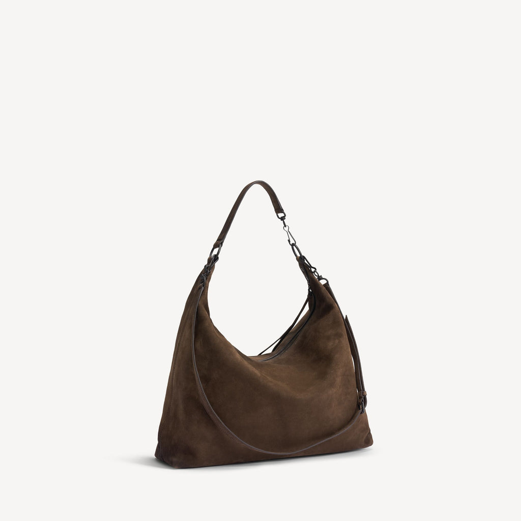 BALENCIAGA Women's Le City Hobo Bag Medium in Light Espresso