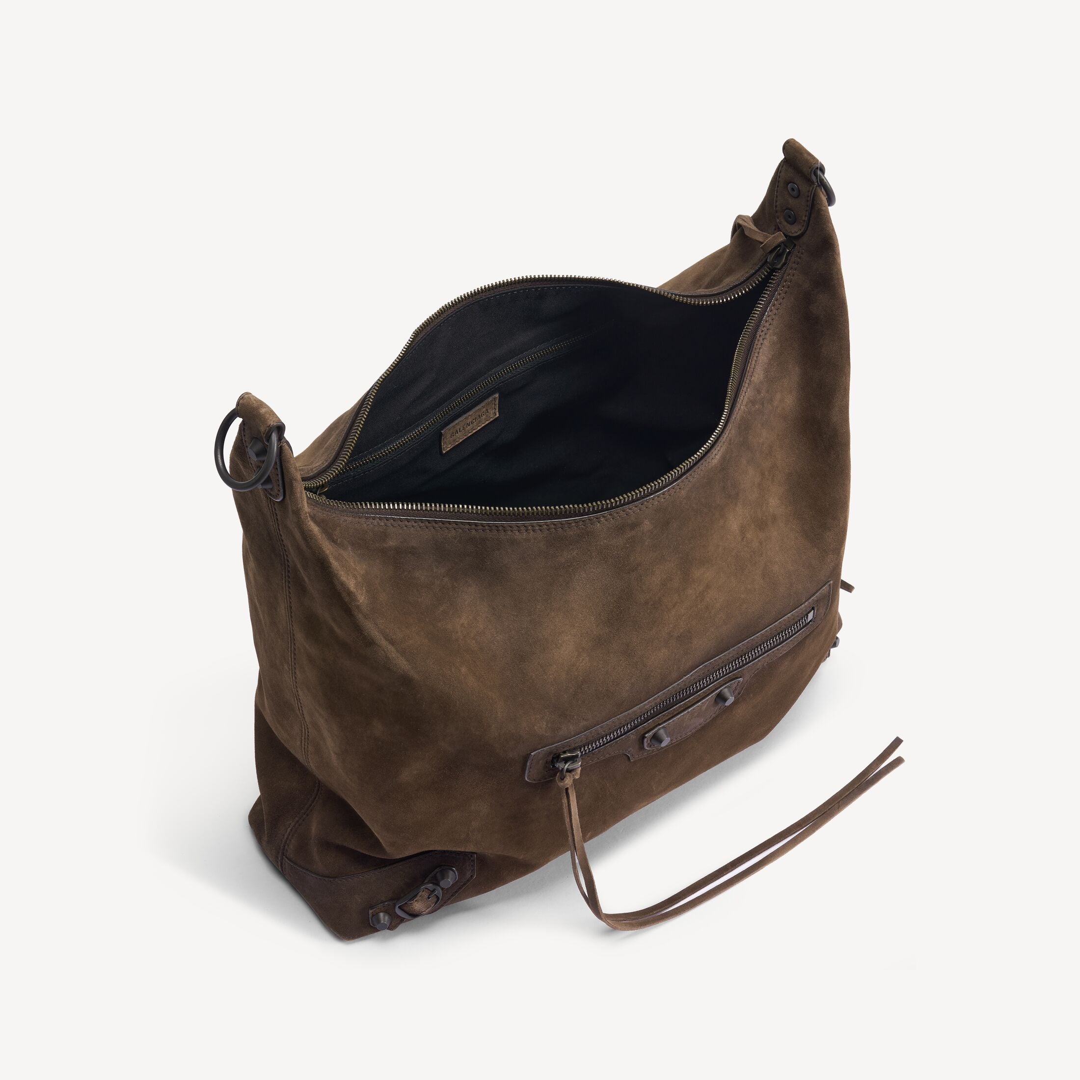 BALENCIAGA Women's Le City Hobo Bag Medium in Light Espresso