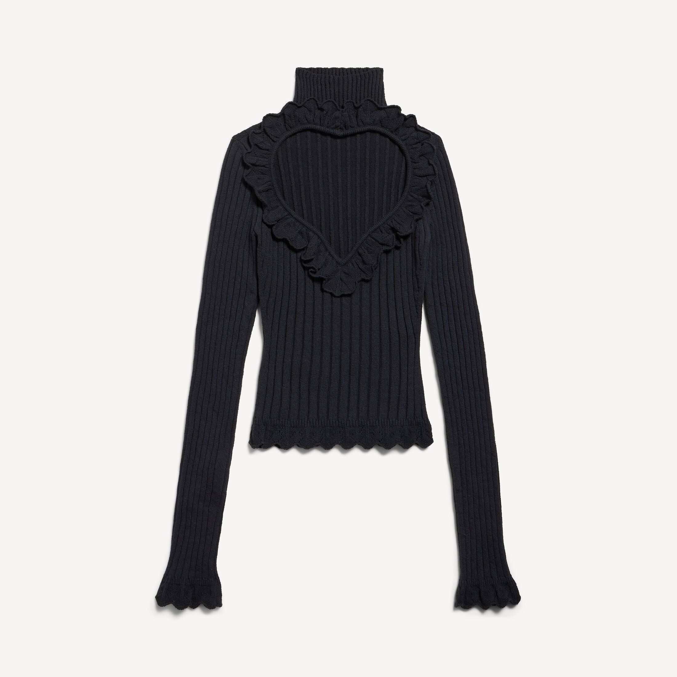 BALENCIAGA Women's Heart Top in Black