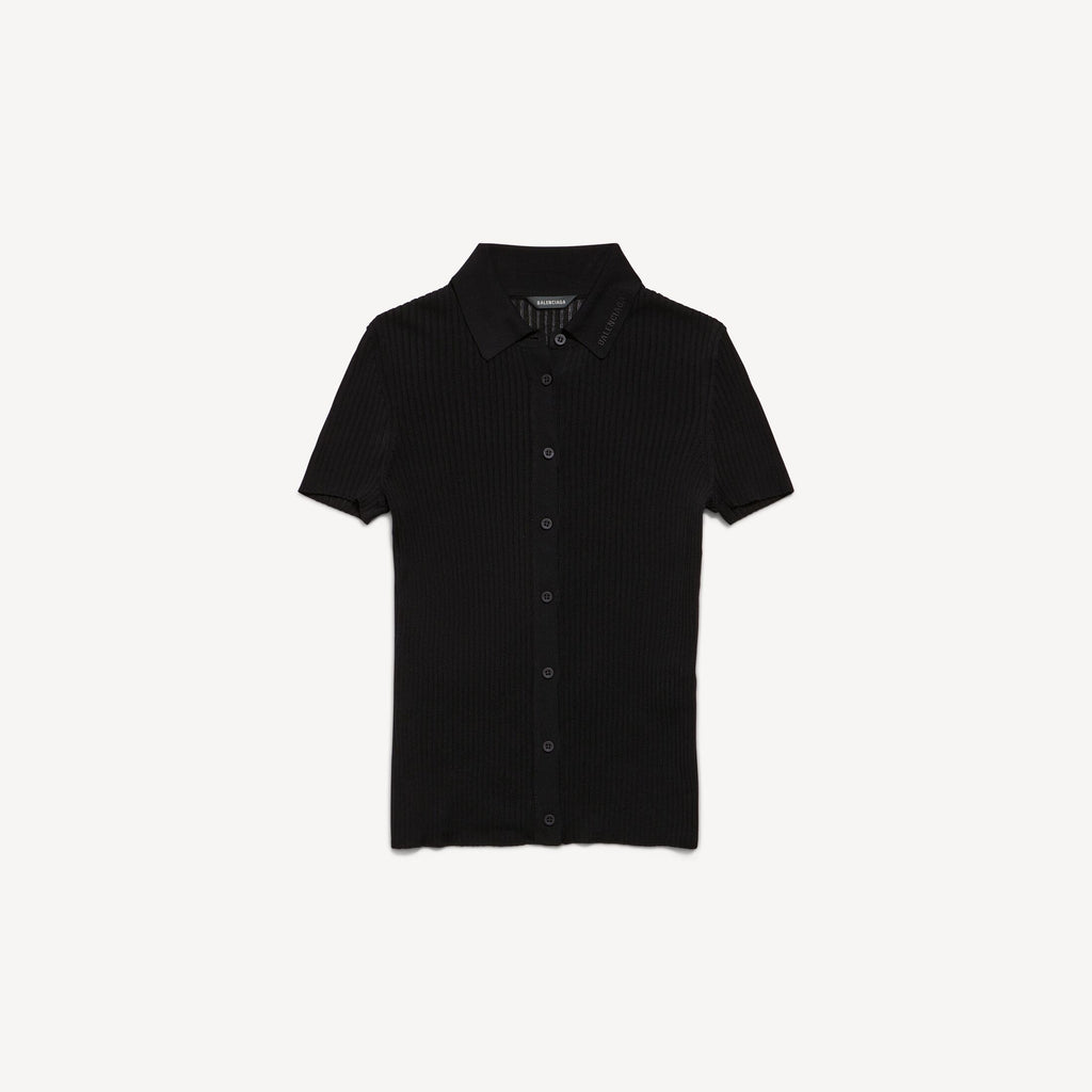BALENCIAGA Women's Short Sleeve Shirt in Black