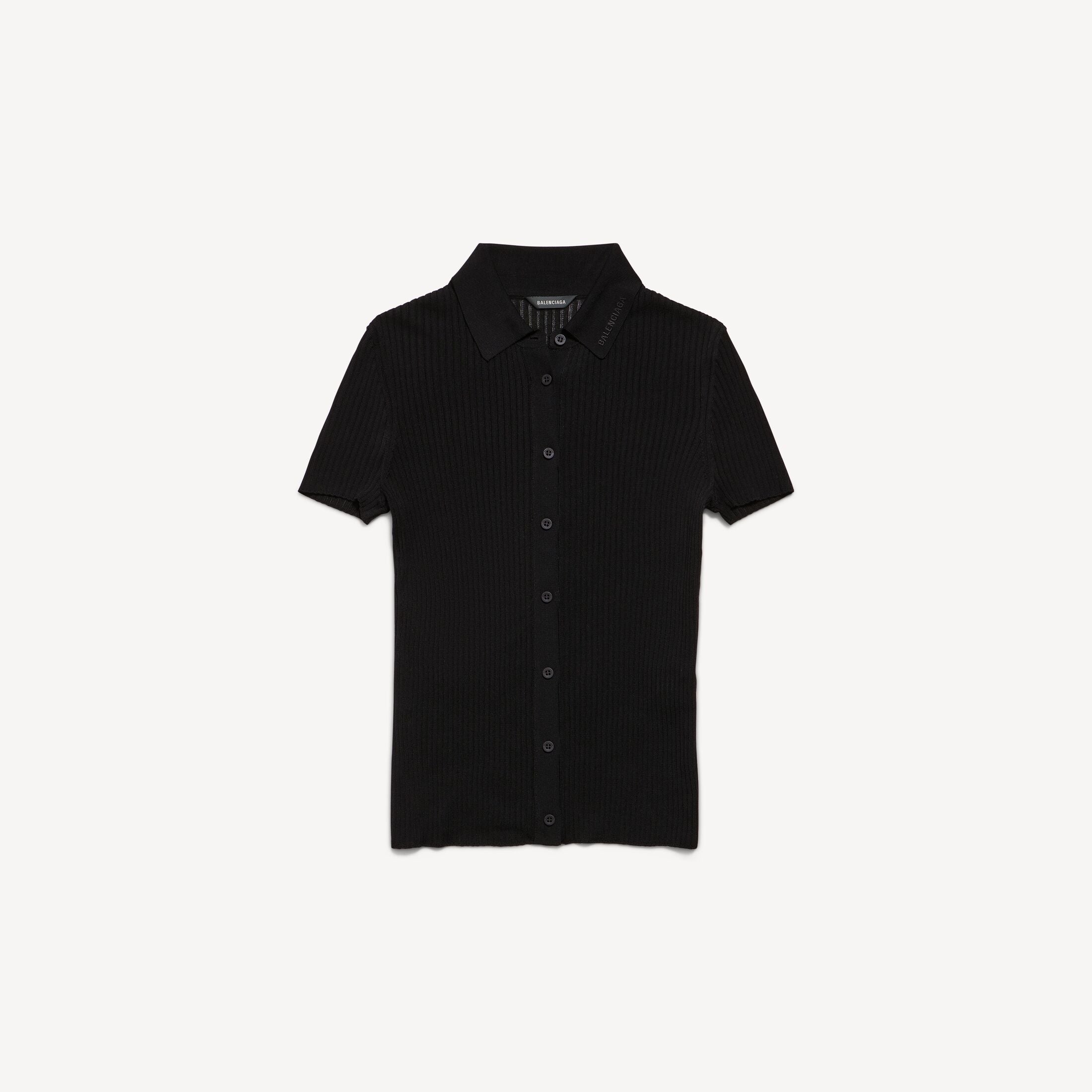 BALENCIAGA Women's Short Sleeve Shirt in Black