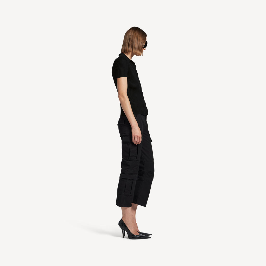 BALENCIAGA Women's Short Sleeve Shirt in Black
