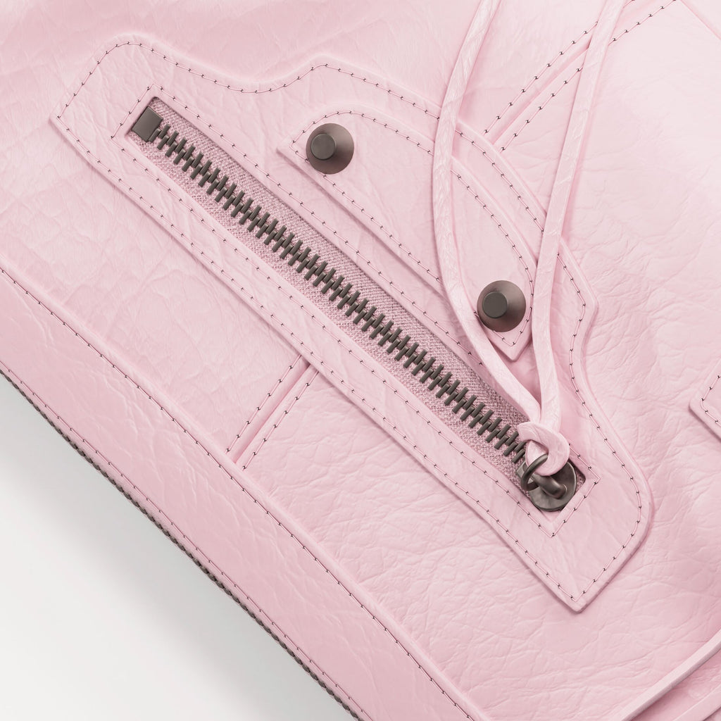 BALENCIAGA Women's Le City Moto Mini in Petal Pink