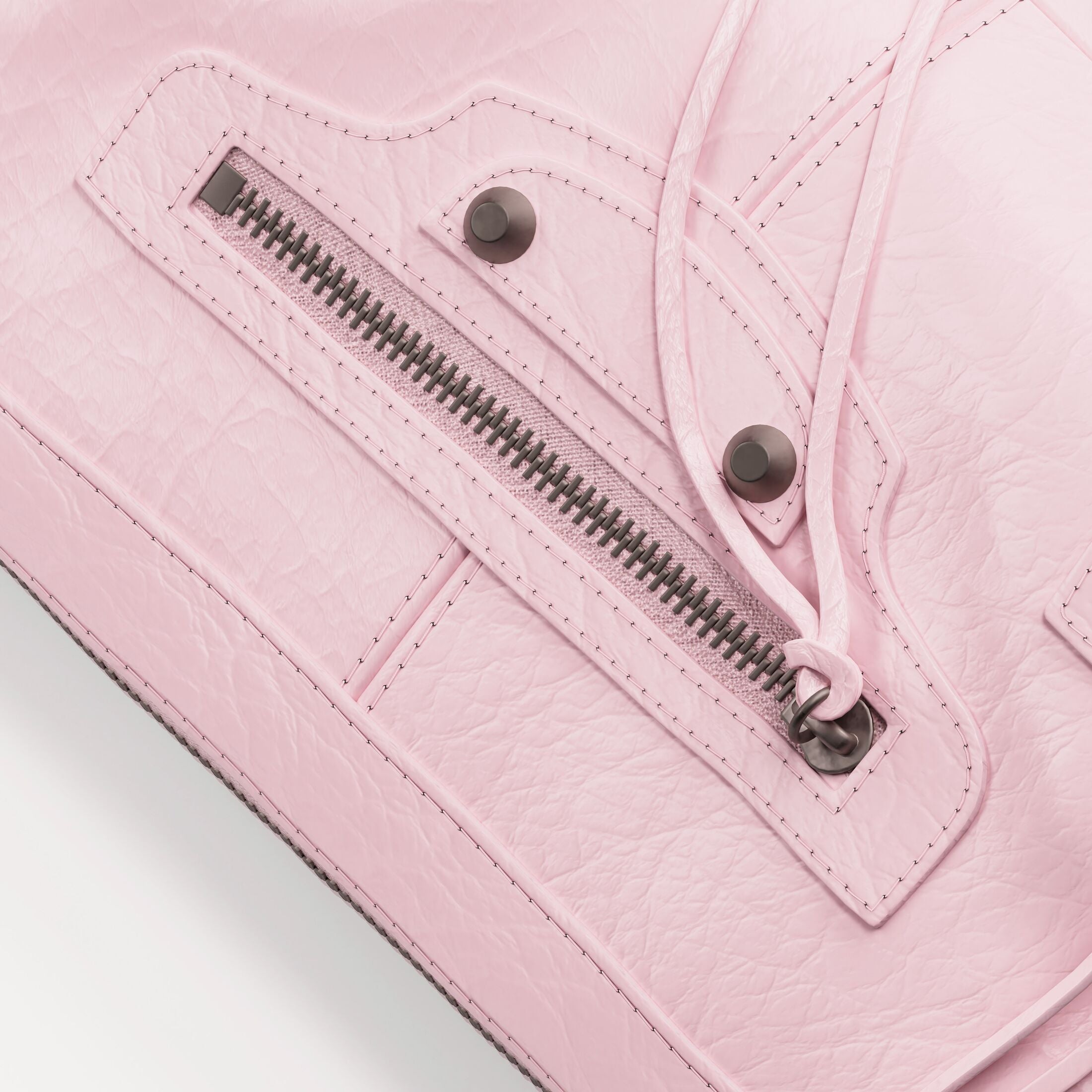 BALENCIAGA Women's Le City Moto Mini in Petal Pink