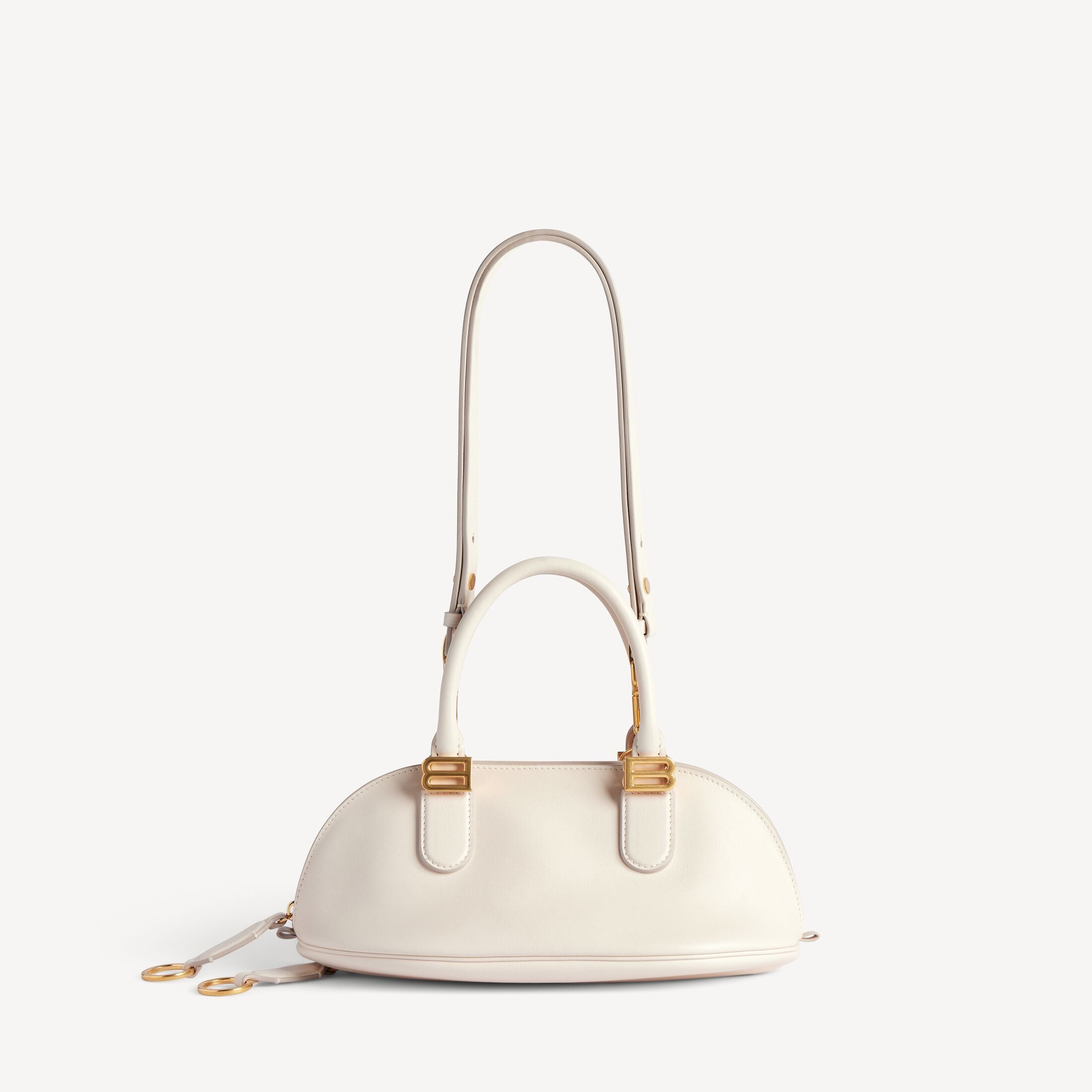 BALENCIAGA Women's Bolero Bowling Bag Mini in Cream