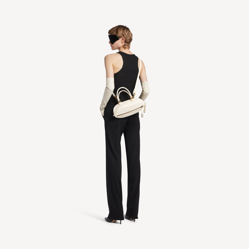 BALENCIAGA Women's Bolero Bowling Bag Mini in Cream