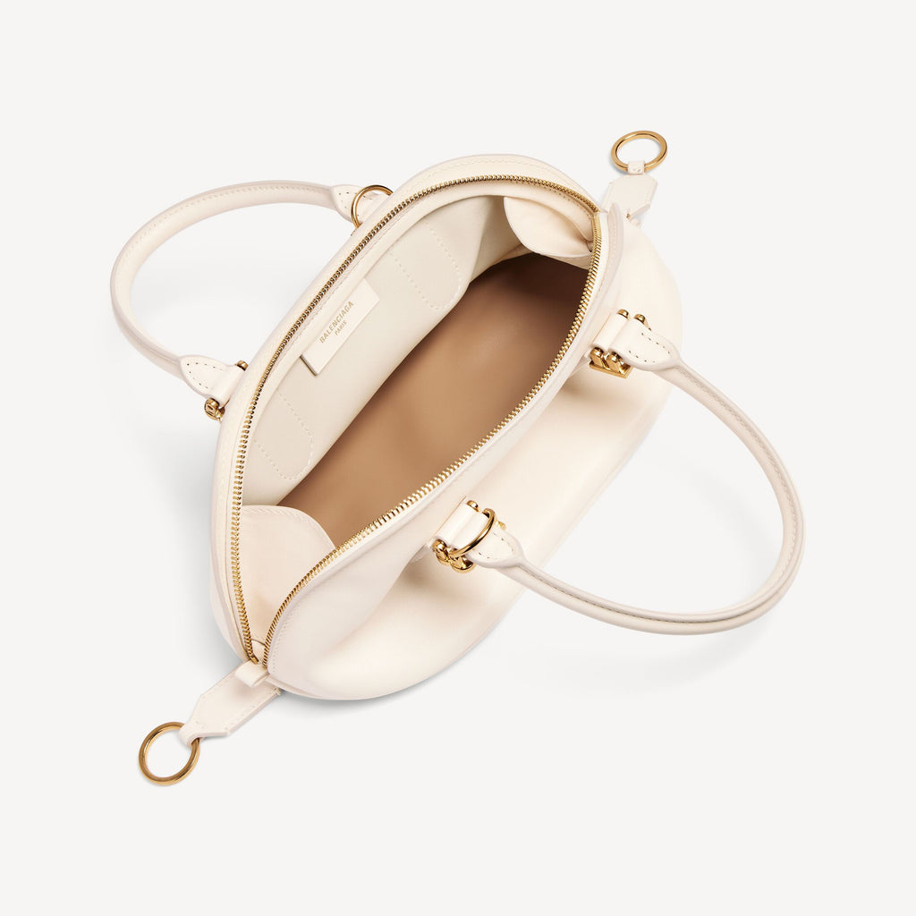 BALENCIAGA Women's Bolero Bowling Bag Mini in Cream
