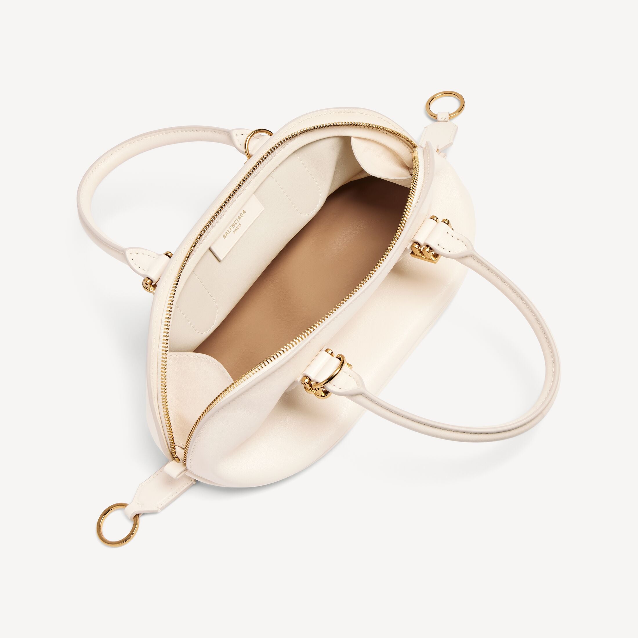 BALENCIAGA Women's Bolero Bowling Bag Mini in Cream