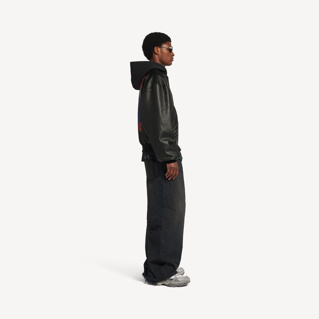 BALENCIAGA Men's Patched Hooded Jacket