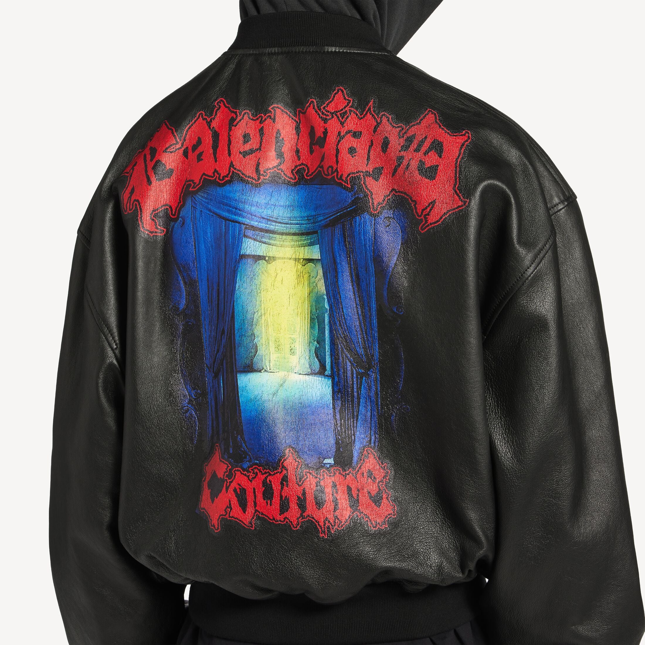 BALENCIAGA Men's Patched Hooded Jacket
