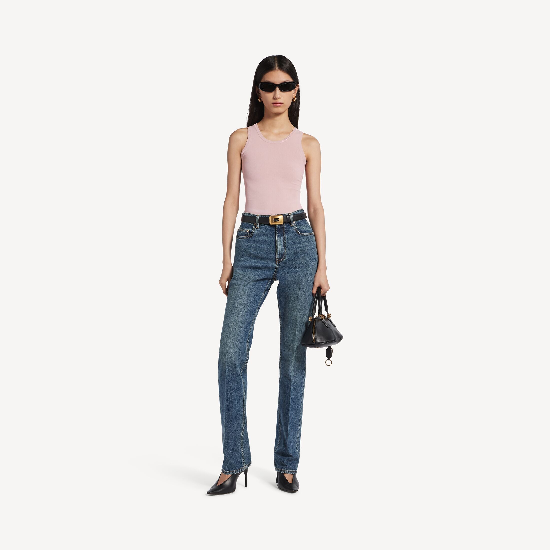 BALENCIAGA Women's Tank Top in Dusty Pink