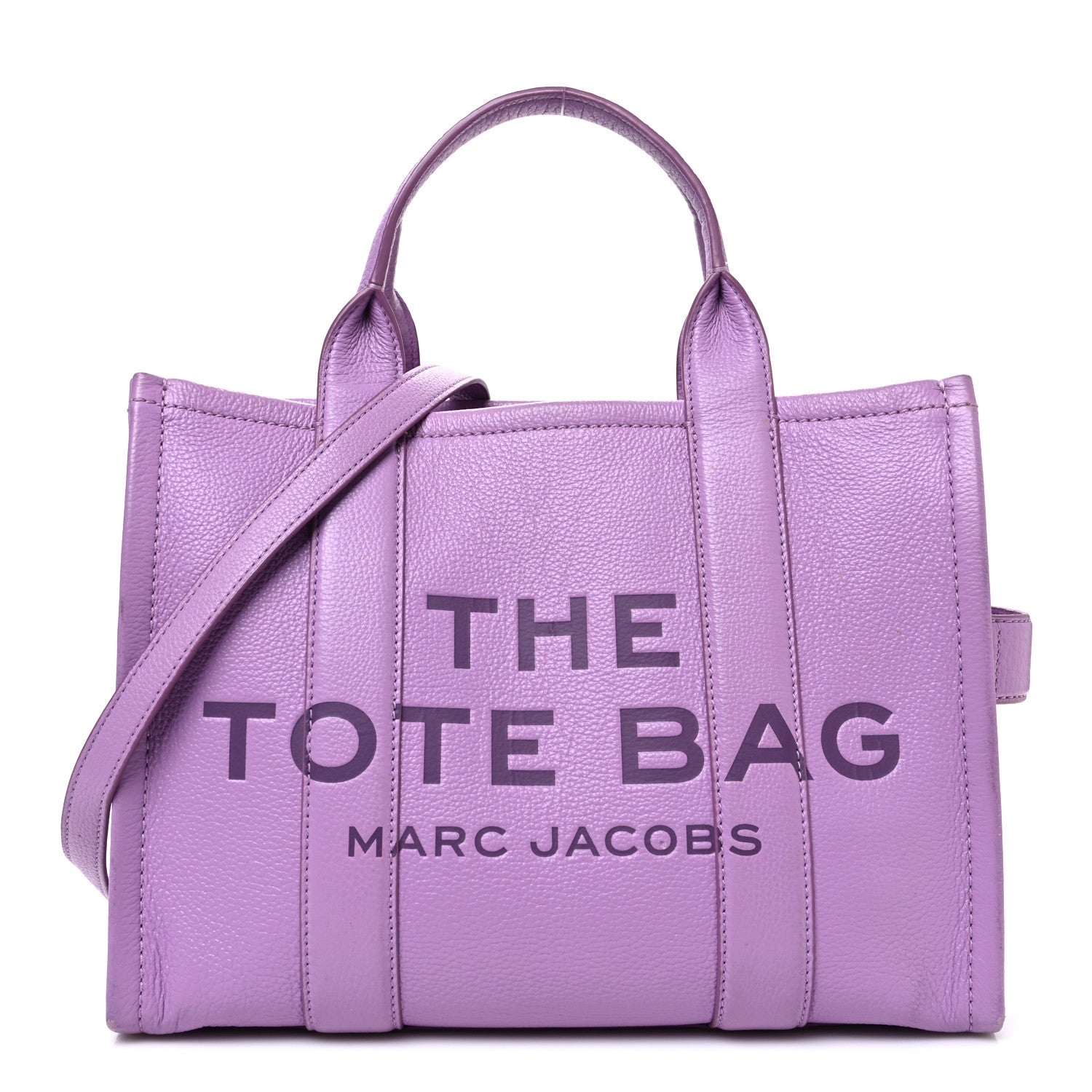 Grained Calfskin Medium The Tote Bag Regal Orchid
