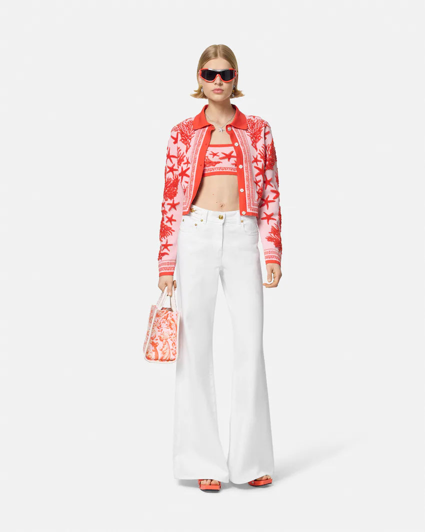 Versace Wide-Leg Flared Jeans
