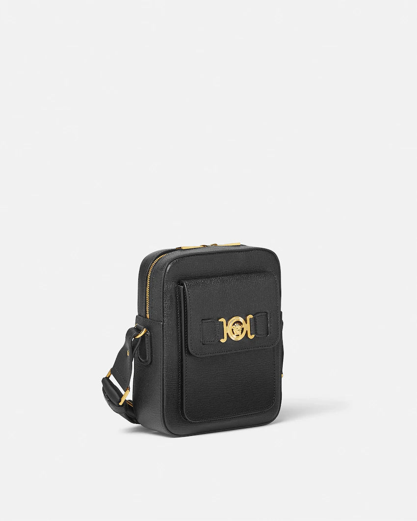 Versace Medusa Biggie Leather Crossbody Bag