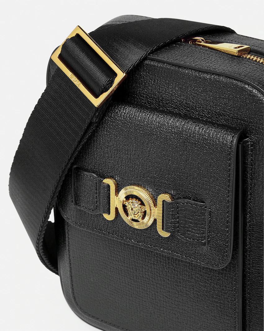 Versace Medusa Biggie Leather Crossbody Bag