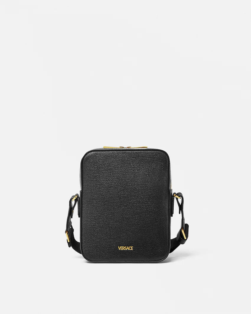 Versace Medusa Biggie Leather Crossbody Bag