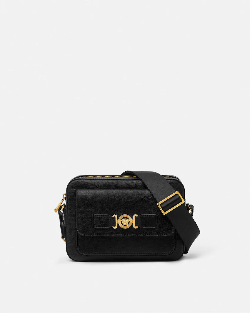 Medusa Biggie Leather Messenger Bag