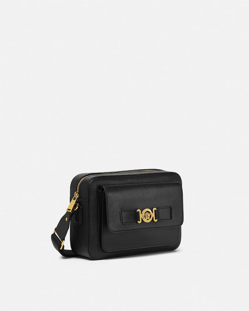 Medusa Biggie Leather Messenger Bag