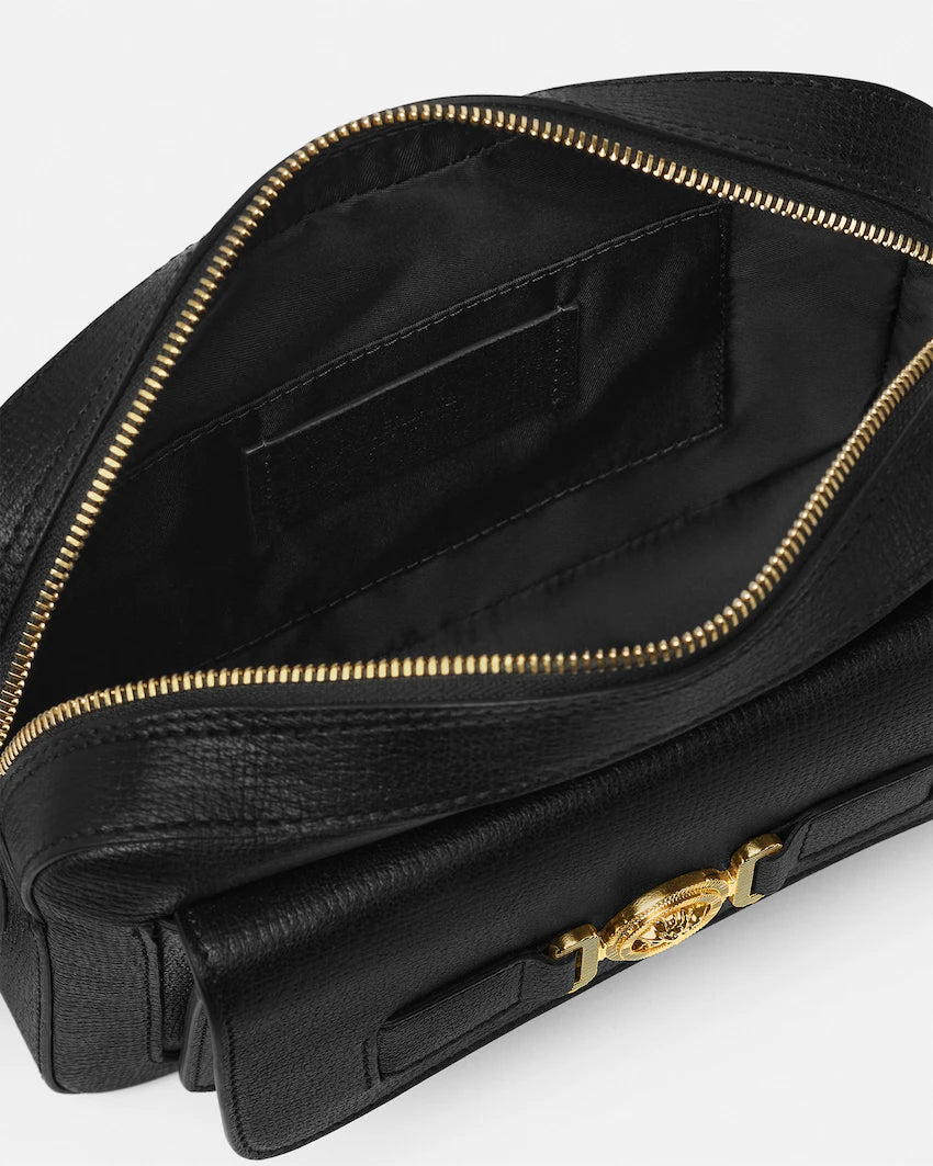 Medusa Biggie Leather Messenger Bag