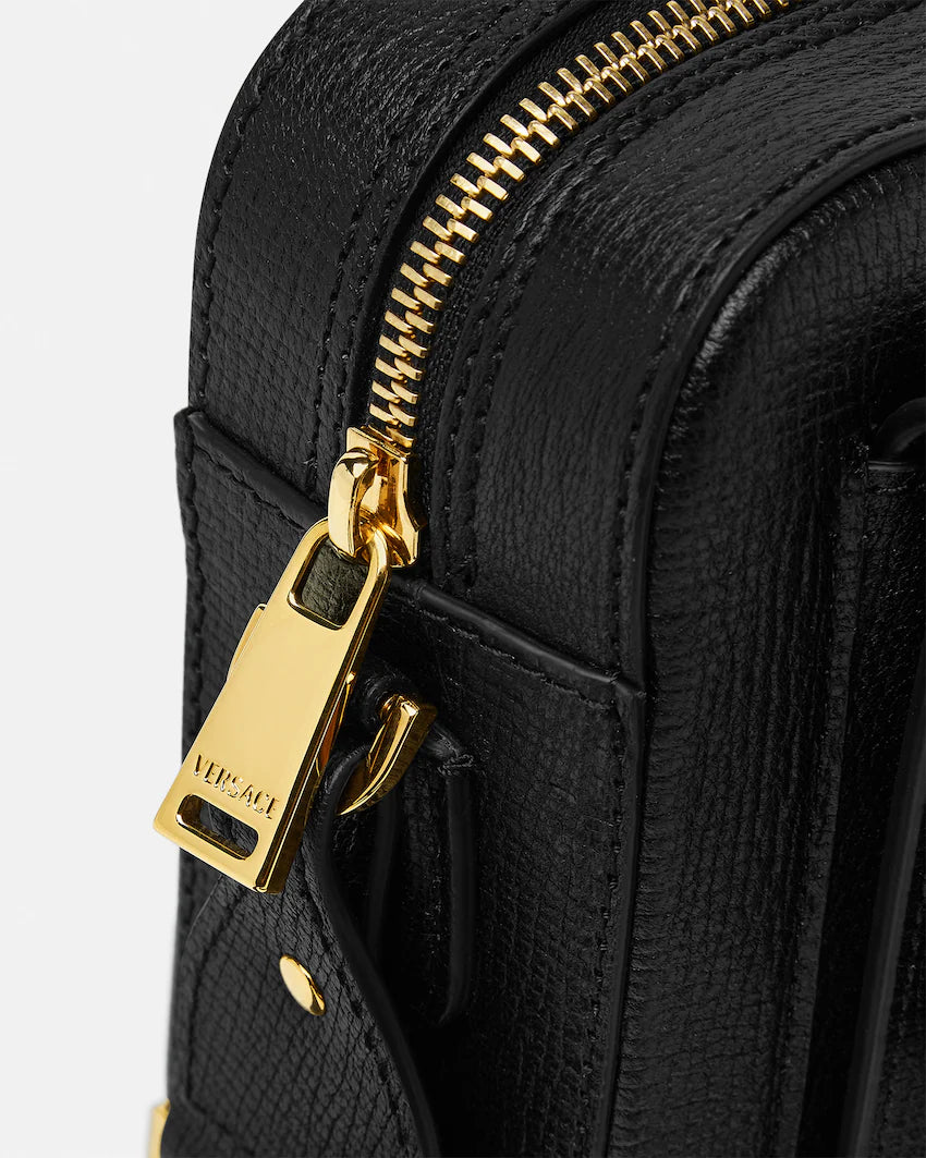 Medusa Biggie Leather Messenger Bag