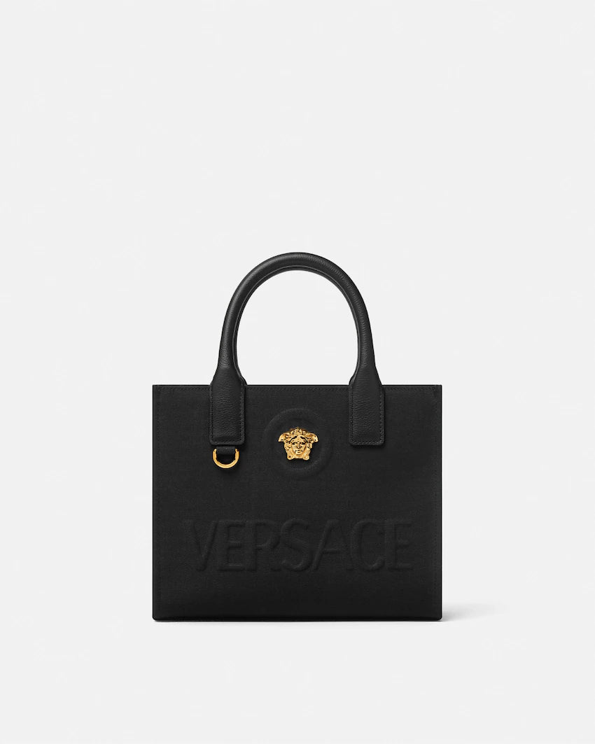 Versace La Medusa Mini Canvas Tote