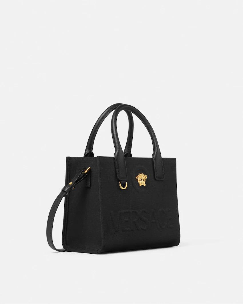 Versace La Medusa Mini Canvas Tote
