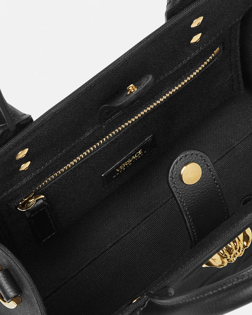 Versace La Medusa Mini Canvas Tote