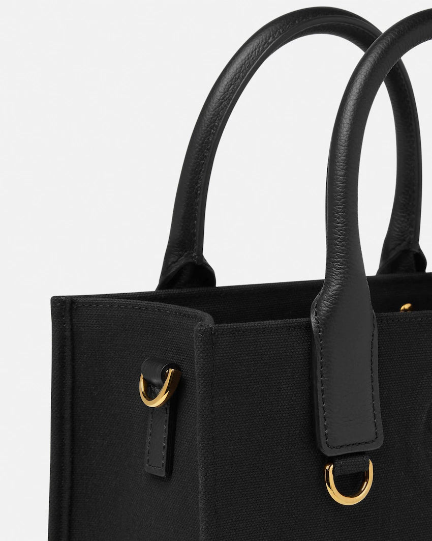 Versace La Medusa Mini Canvas Tote