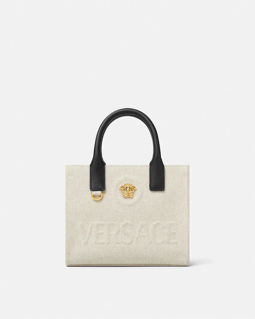 Versace La Medusa Mini Canvas Tote