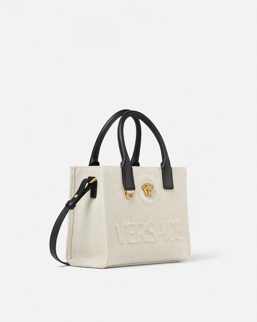 Versace La Medusa Mini Canvas Tote