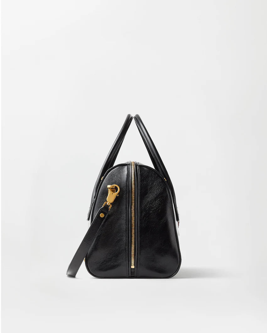 Versace Roomy Large Leather Duffel Bag