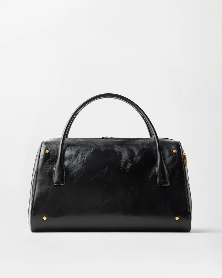 Versace Roomy Large Leather Duffel Bag
