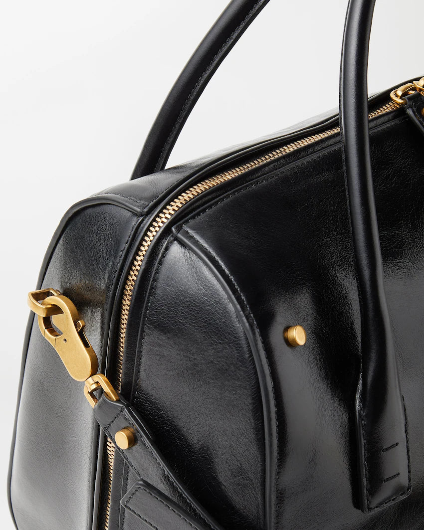 Versace Roomy Large Leather Duffel Bag