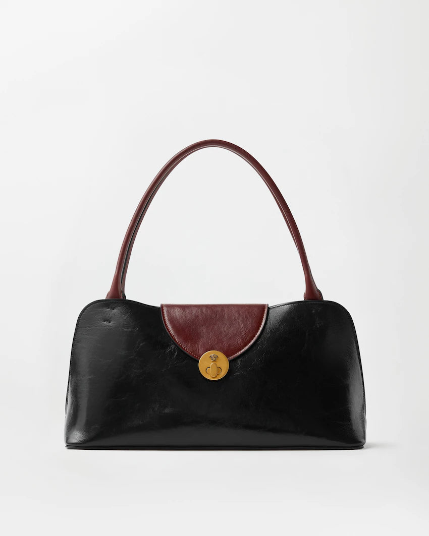 Versace Vivian Leather East/West Shoulder Bag