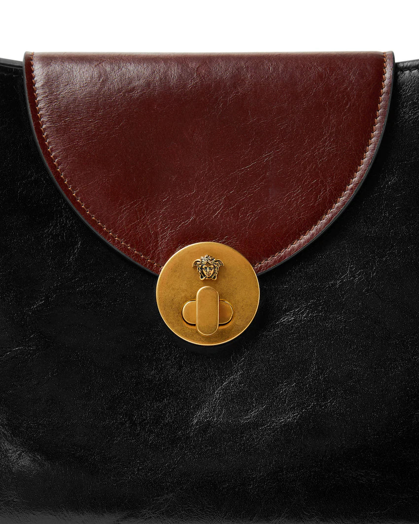 Versace Vivian Leather East/West Shoulder Bag