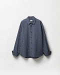 Striped Cotton-Poplin Loose Shirt