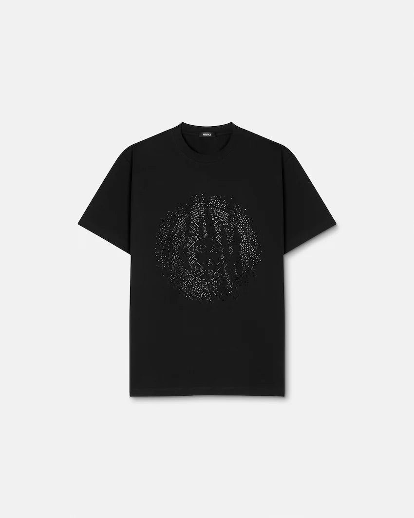 Versace Embellished Cotton-Jersey T-Shirt