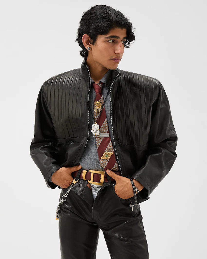 Versace Leather Blouson