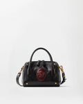 Versace Roomy Small Leather Boston Bag