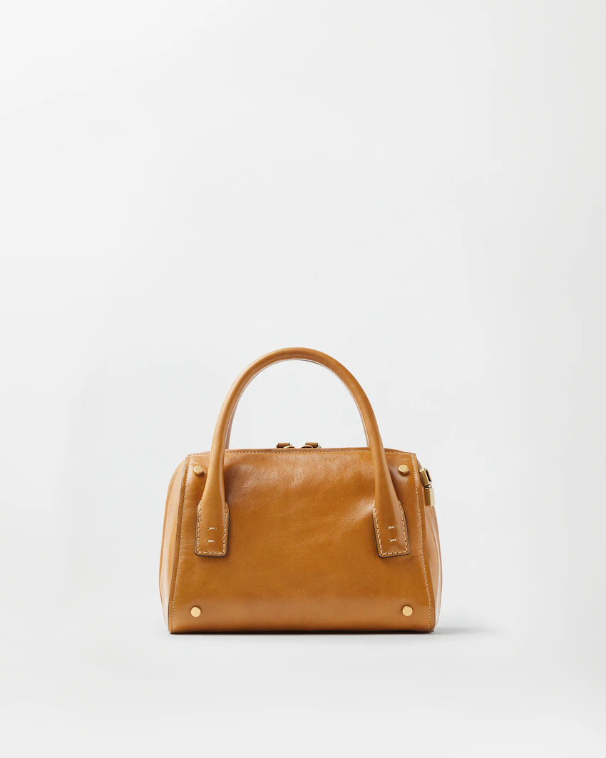 Versace Roomy Small Leather Boston Bag