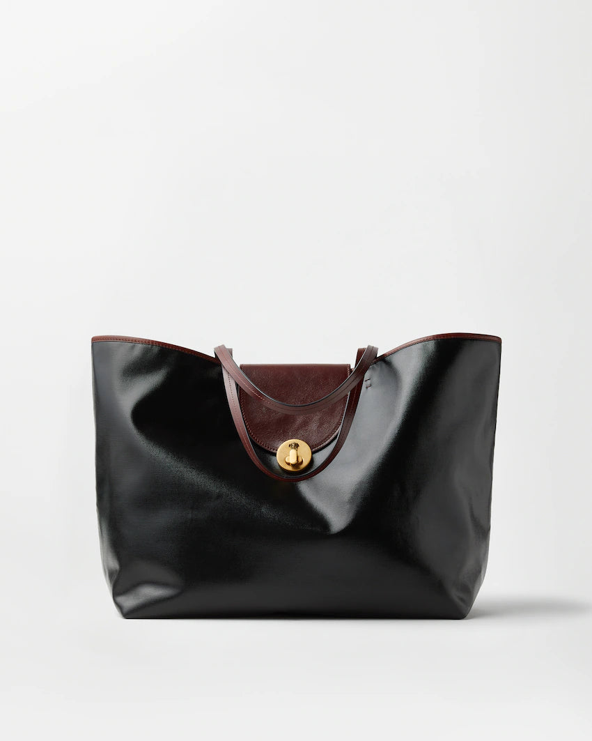 Vivian Large Coated Canvas Tote