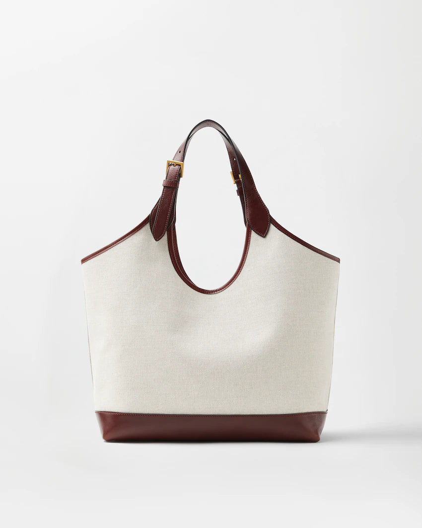 Versace RiviÃ¨re Large Canvas Tote