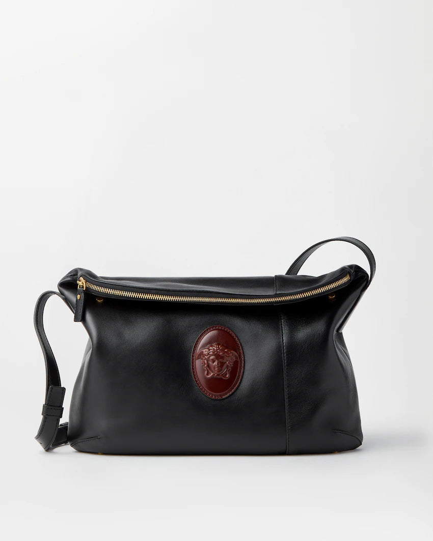 Versace Lou Nappa Shoulder Bag