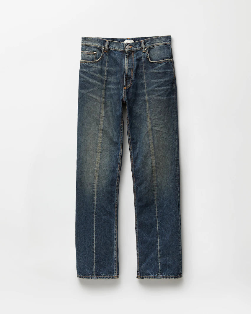 Distressed Straight Jeans