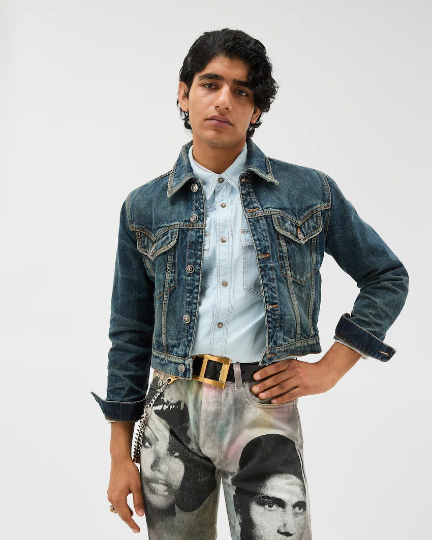 Distressed Denim Jacket