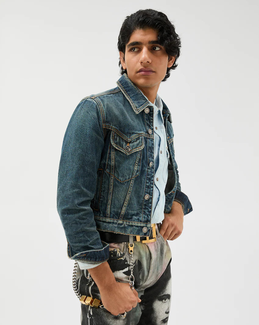 Distressed Denim Jacket